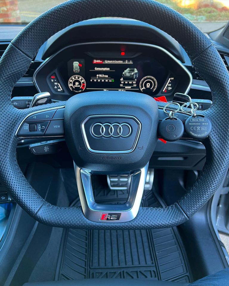 Dash view of an audi RSQ3