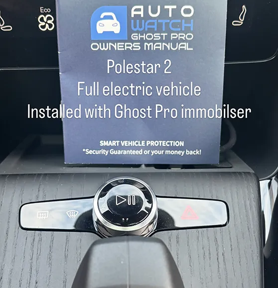 Polestar 2 dash with Ghost Pro owners manual