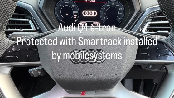 Audi Q4 e-tron protected with Smartrack installed by mobilesystems